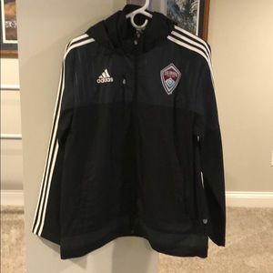 Adidas Colorado Rapids on field jacket.